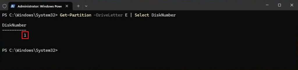 PowerShell Get-Partition